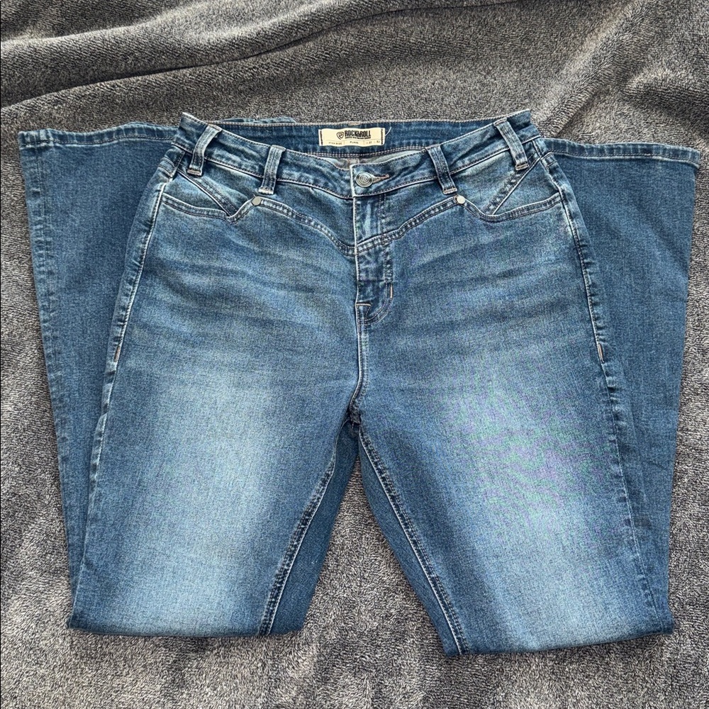 Rock & Roll Denim Flared Jeans